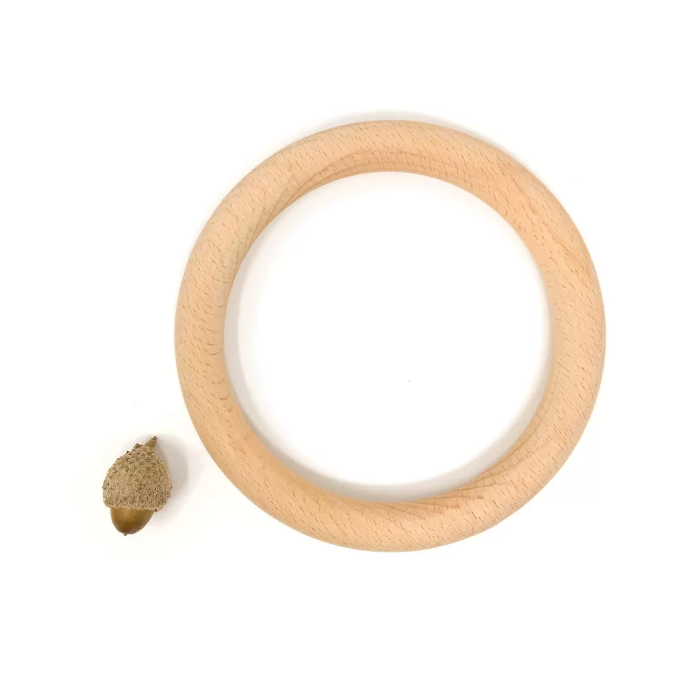 Online Grapat Anello Grande In Legno Naturale