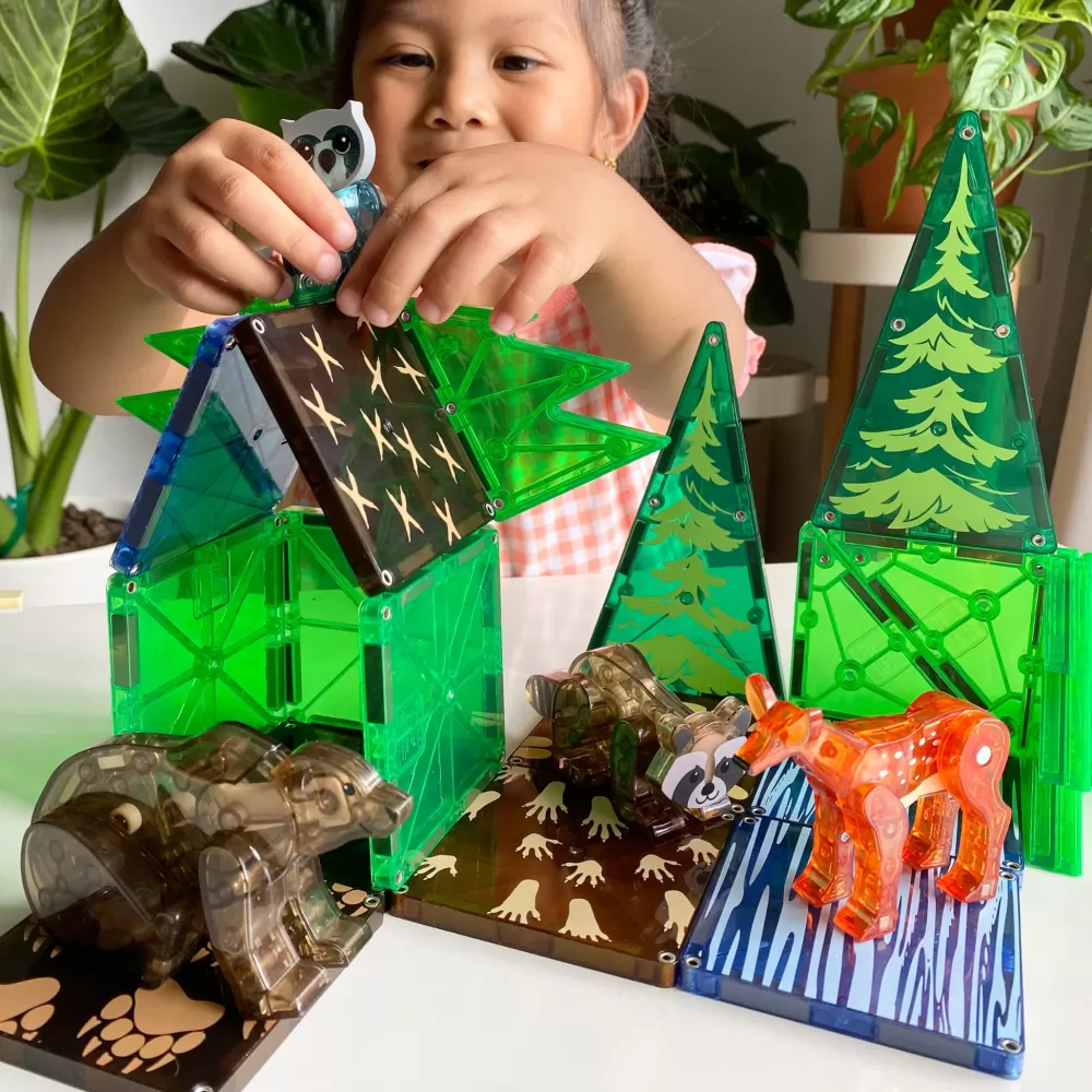 Best Magna-Tiles Animali Della Foresta - Set Da 25 Pezzi -