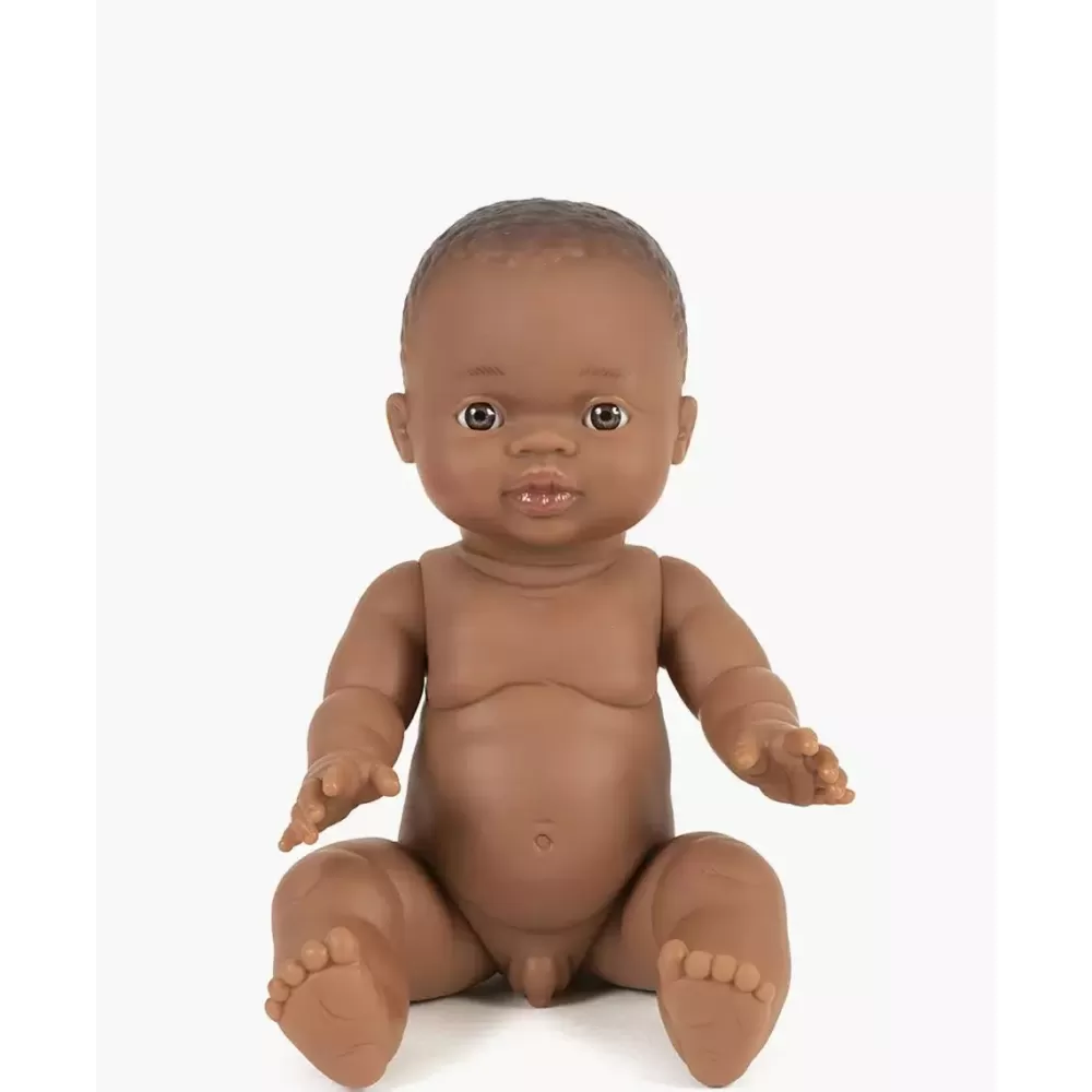 Cheap Minikane Bambola In Vinile 34 Cm Piccolo Bimbo Africano