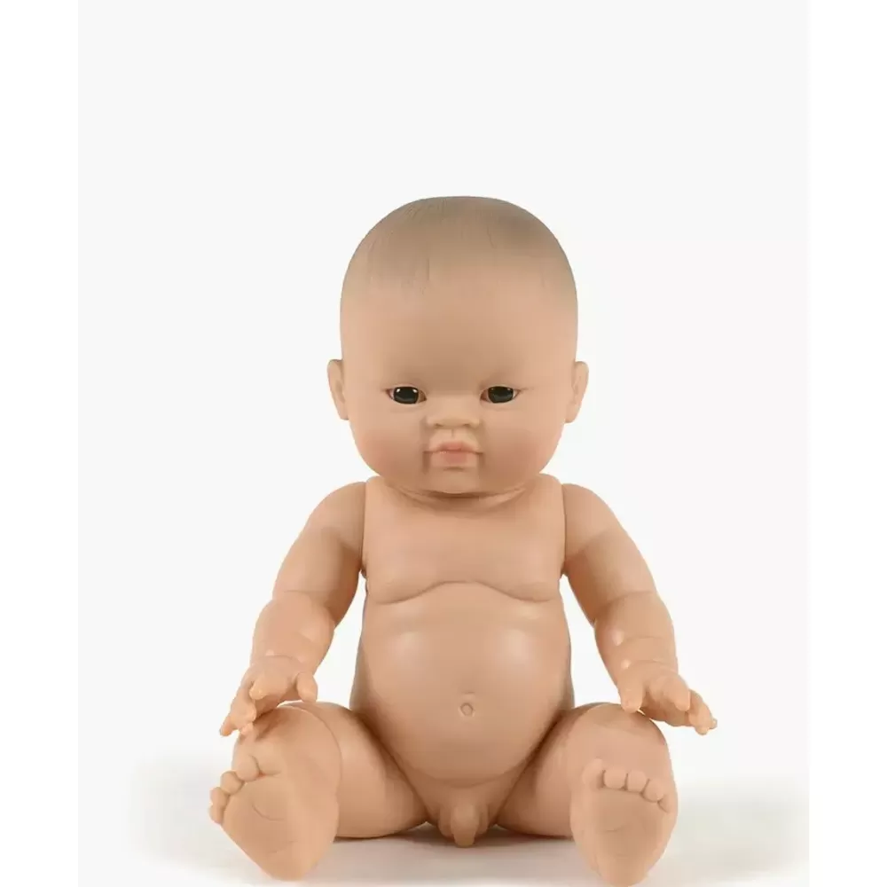 Clearance Minikane Bambola In Vinile 34 Cm Piccolo Bimbo Asiatico