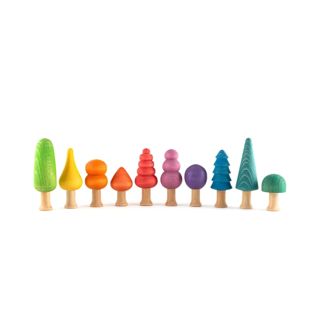Cheap Ocamora Bosco In Legno Arcobaleno - 10 Pezzi -