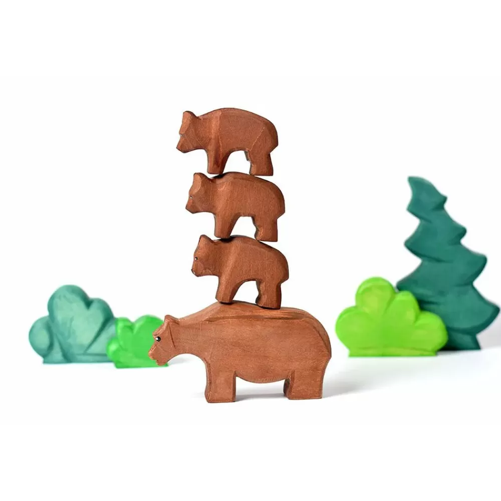 New Bumbutoys Cucciolo Di Orso Bruno Gioco In Legno