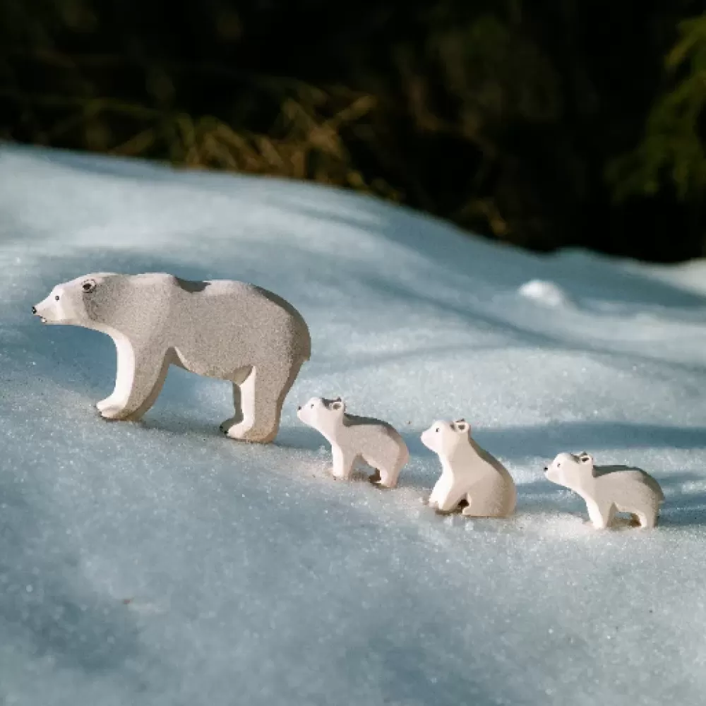 Store Bumbutoys Cucciolo Di Orso Polare Gioco In Legno