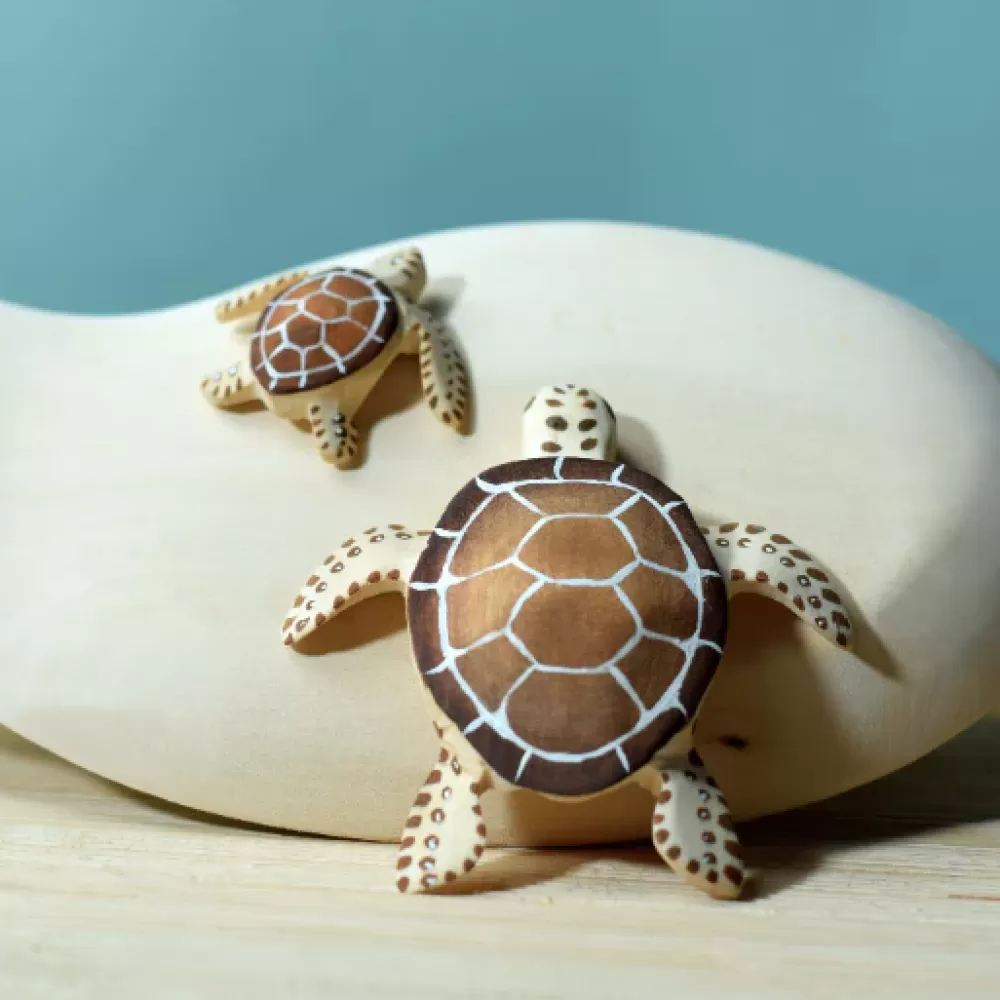 Discount Bumbutoys Cucciolo Di Tartaruga Marrone Gioco In Legno