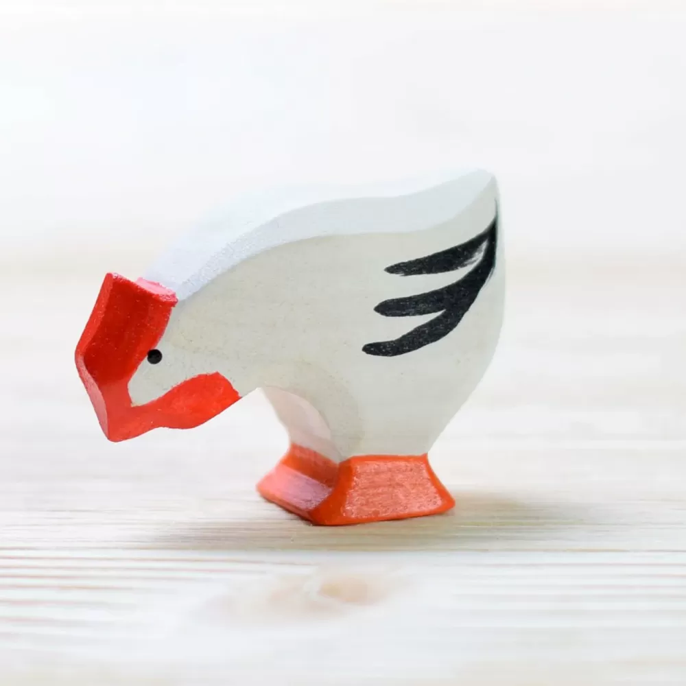 Clearance Bumbutoys Gallina Bianca In Legno