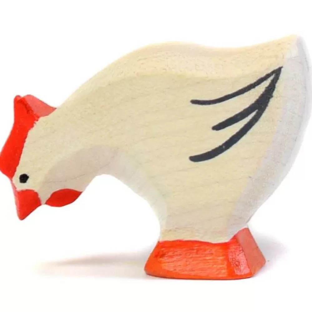Clearance Bumbutoys Gallina Bianca In Legno