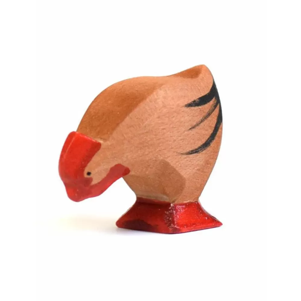 Fashion Bumbutoys Gallina Marrone In Legno