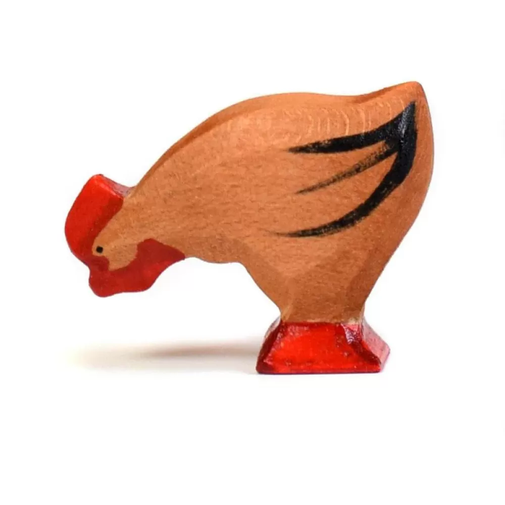 Fashion Bumbutoys Gallina Marrone In Legno