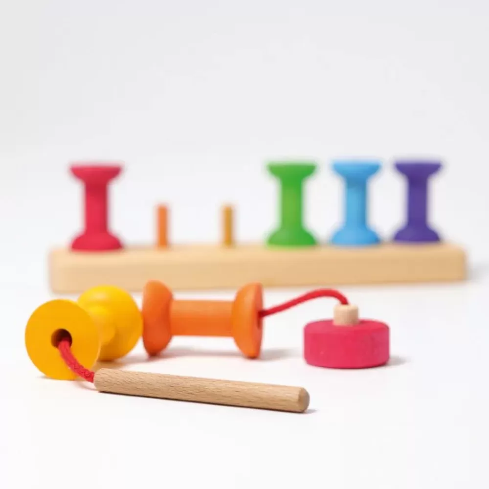 Shop Grimm's Gioco Da Infilare - Piccole Bobine Con Ago -