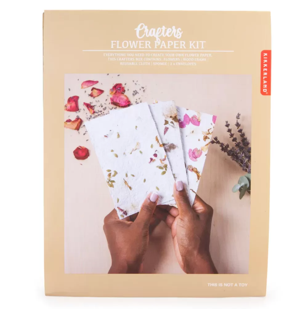 Best Sale Kikkerland Kit Crea La Tua Carta Floreale