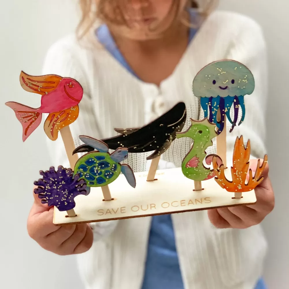 Discount Cotton Twist Kit In Legno Crea Il Tuo Oceano "Save Our Oceans" -