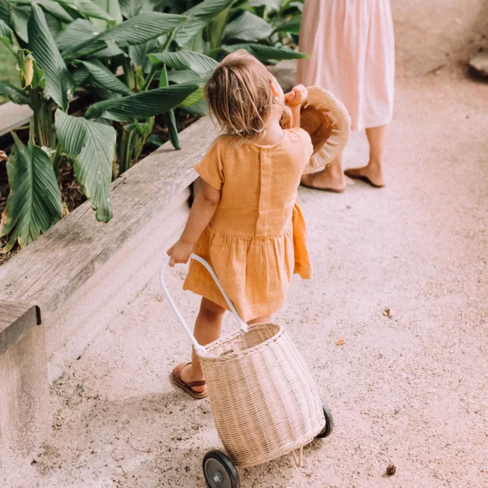 Store Olli Ella Luggy Original In Rattan Paglia - Carrello