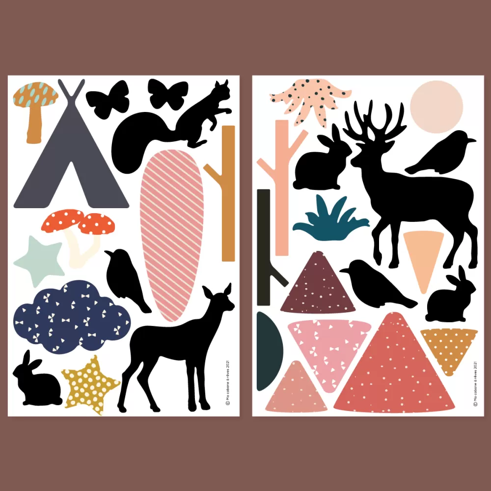 Shop Ma Cabane à Rêves Magneti Animali Della Foresta Ma Cabane A Reves