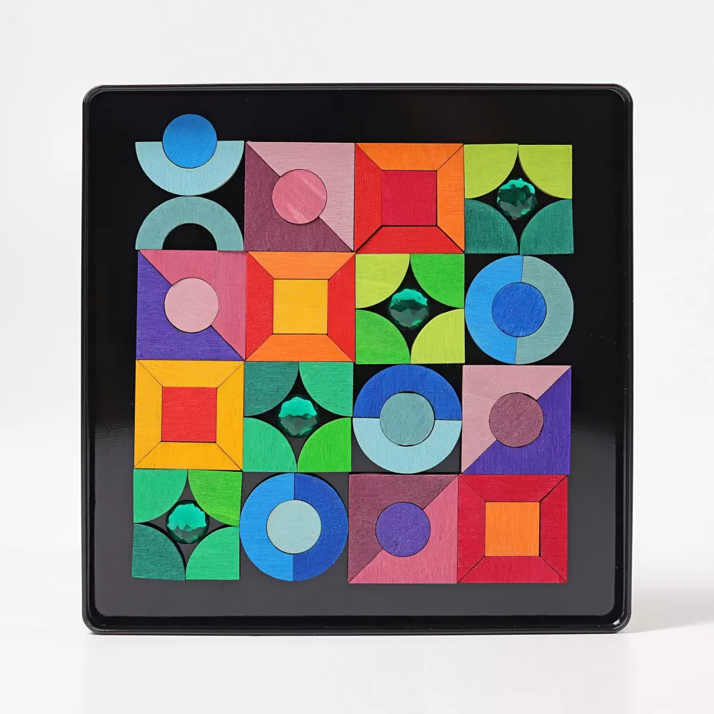 Best Sale Grimm's Mini Puzzle Magnetico Triangolo Quadrato Cerchio Con Gemme