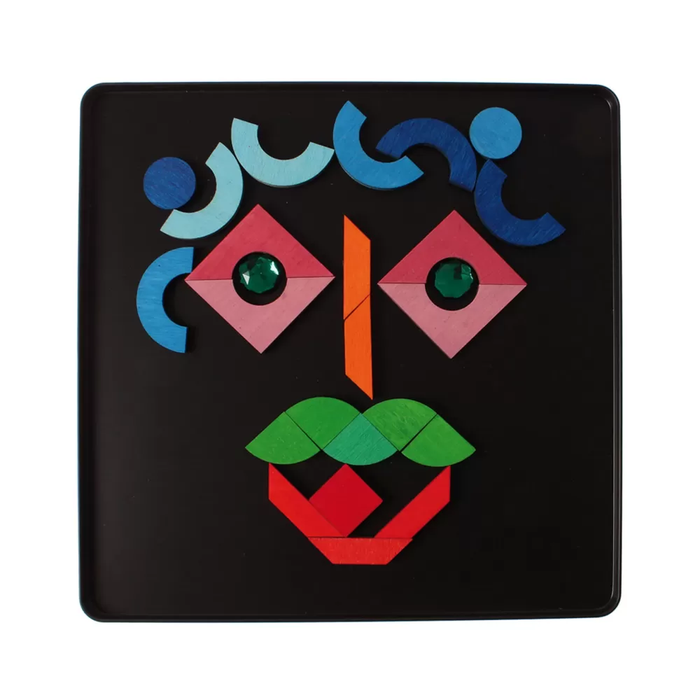 Best Sale Grimm's Mini Puzzle Magnetico Triangolo Quadrato Cerchio Con Gemme