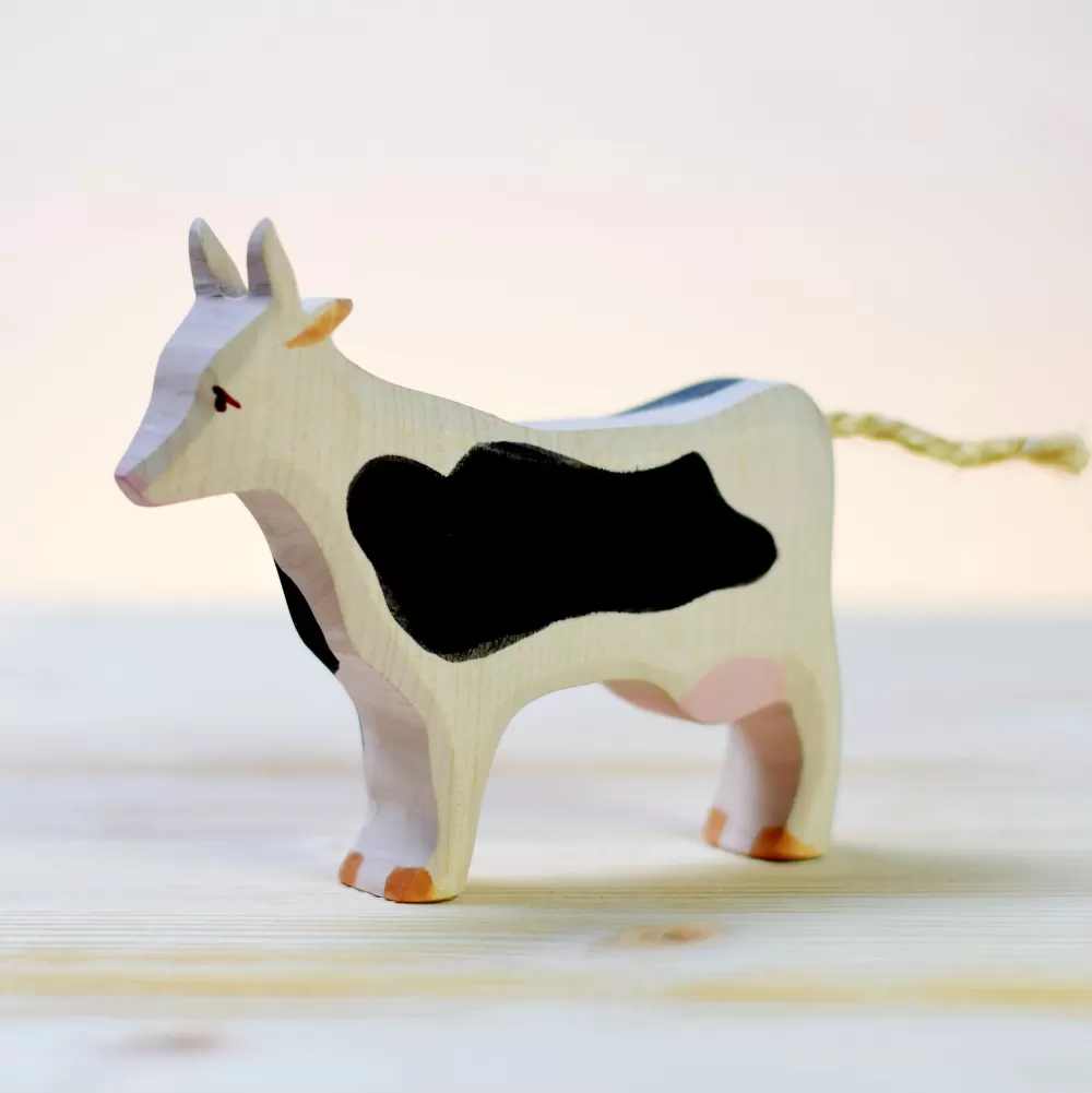 Cheap Bumbutoys Mucca Bianca E Nera In Legno