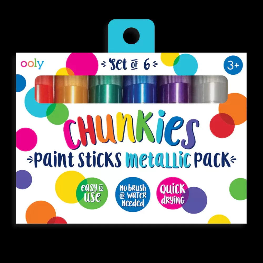 Discount Ooly Pastelli Di Tempera Solida Chunkies Paint Sticks - Metallici-