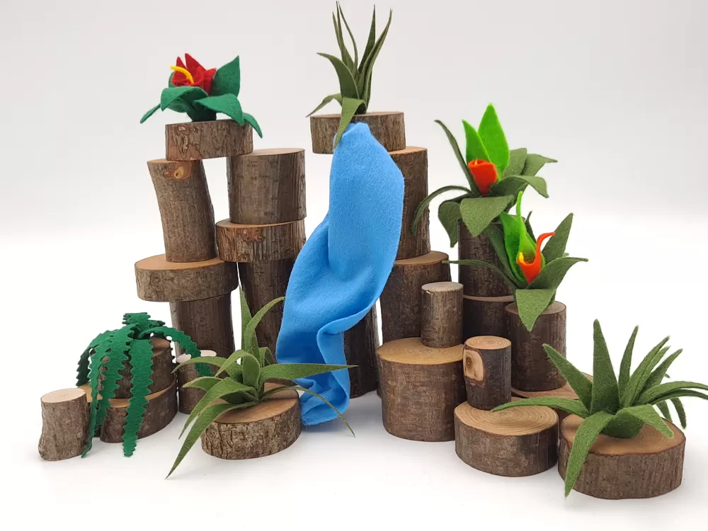 Hot Magic Wood Play Set Parete Rocciosa - Vegan Friendly -