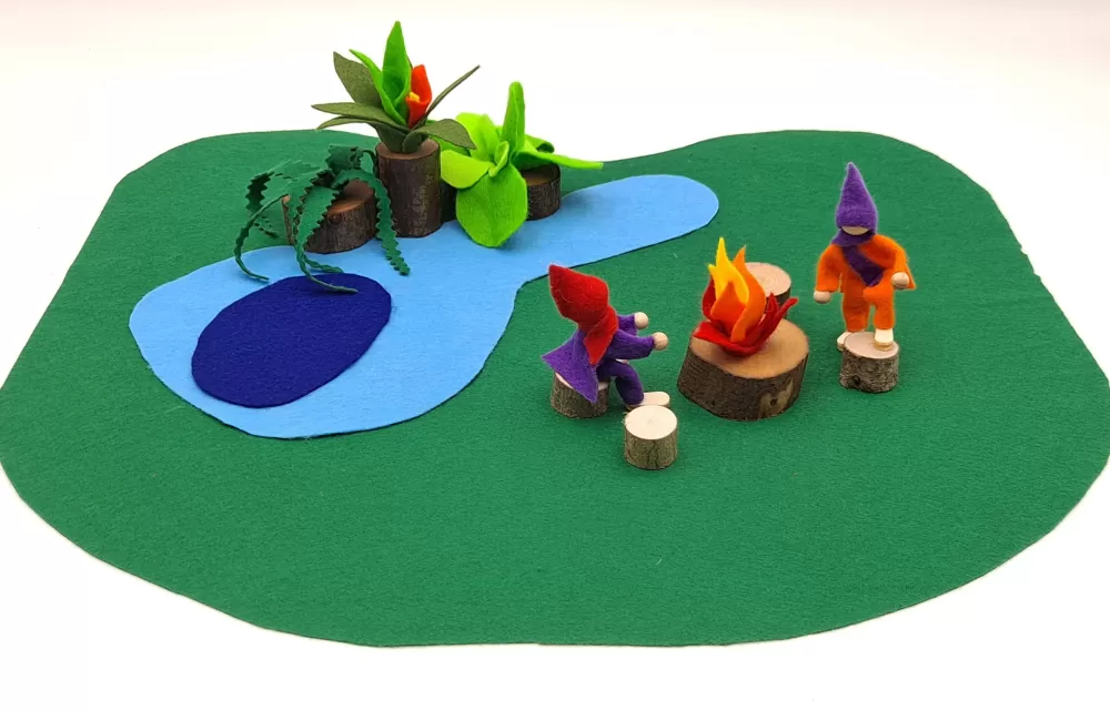 Hot Magic Wood Play Set Verde Foresta - Vegan Friendly -