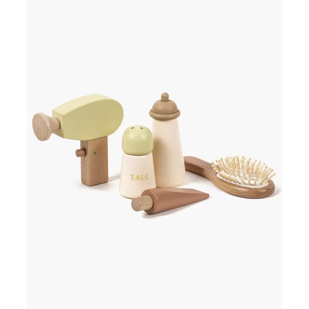 New Minikane Set Da Toeletta In Legno