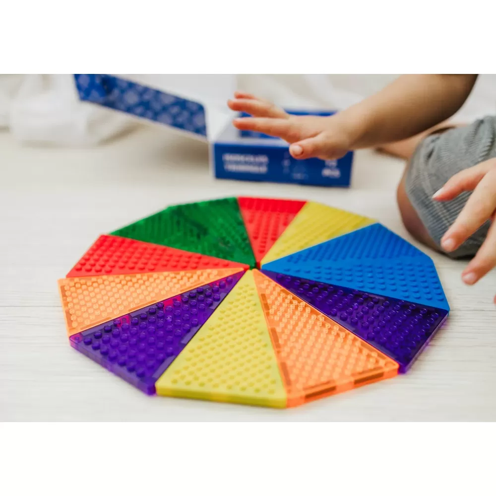 Sale Magbrix Tessere Magnetiche Compatibili Con Lego® - Triangoli Isosceli 12 Pezzi