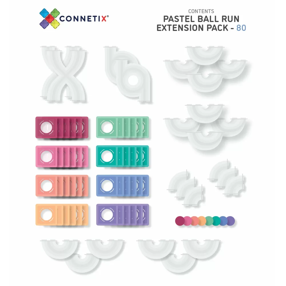Sale Connetix Tessere Magnetiche Traslucide - Estensione Pista Per Biglie (Ball Run)