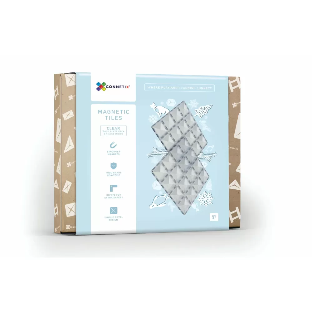 Shop Connetix Tessere Magnetiche Traslucide - Set Basi Trasparenti