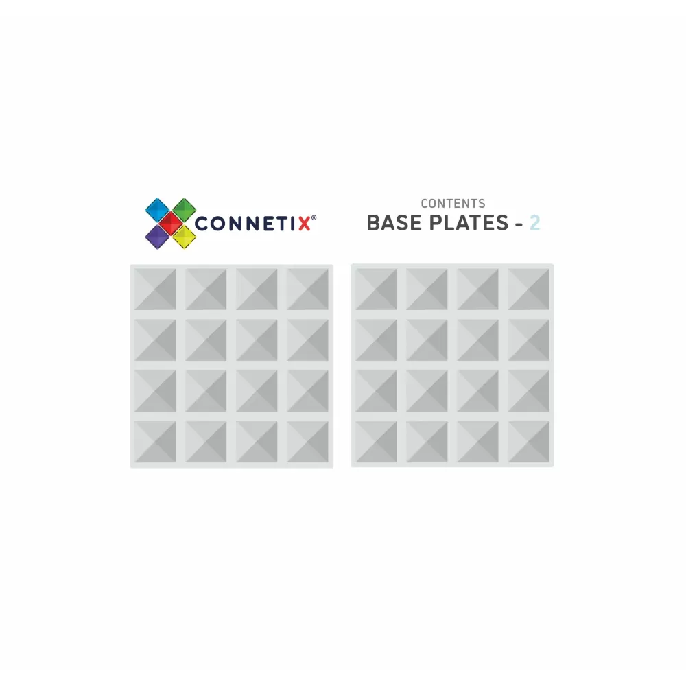 Shop Connetix Tessere Magnetiche Traslucide - Set Basi Trasparenti
