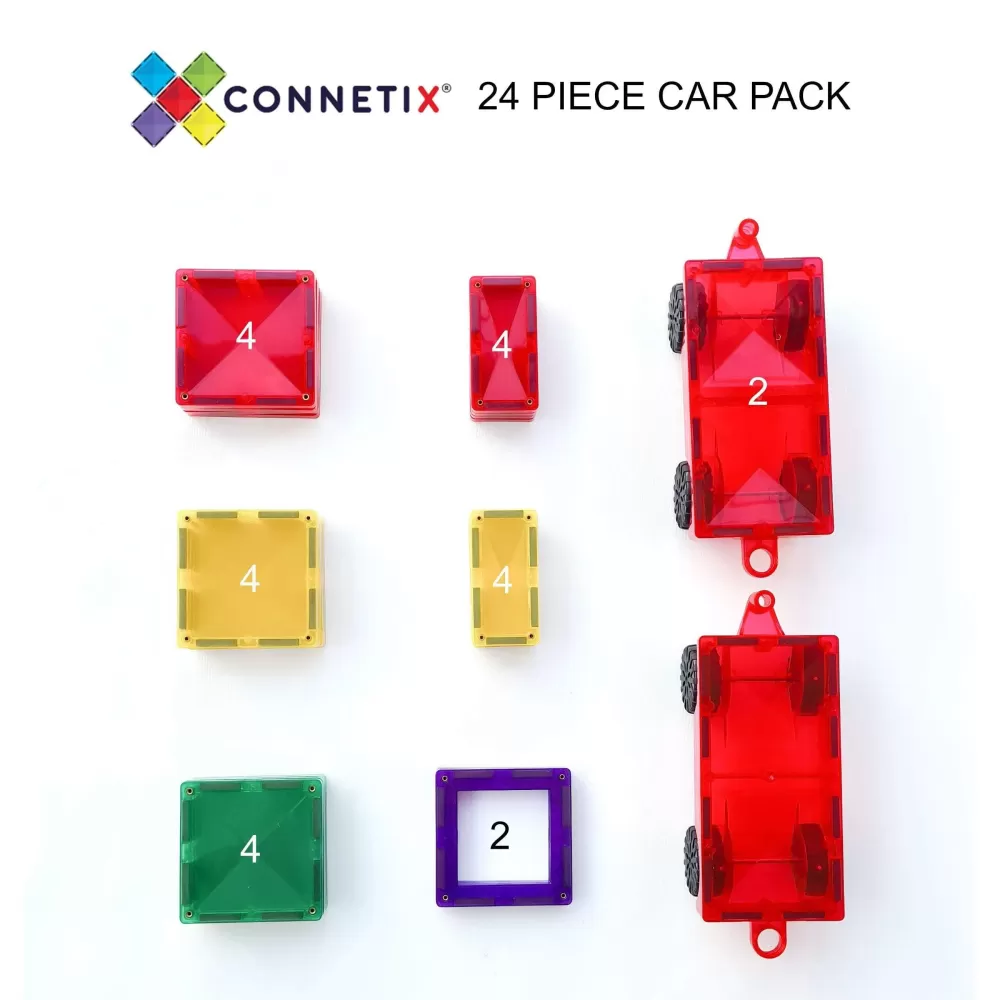 Flash Sale Connetix Tessere Magnetiche Traslucide - Set Da 24