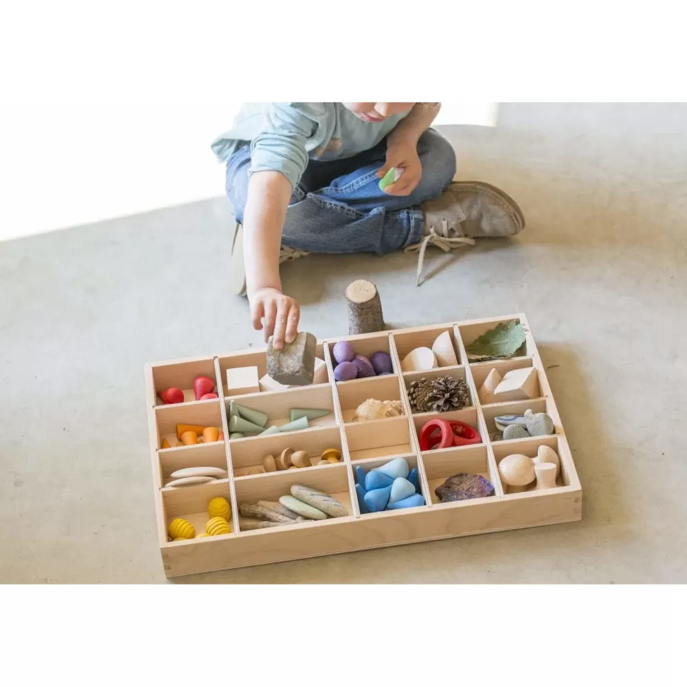 Clearance Grapat Vassoio Con Divisori In Legno Naturale Tinker Tray
