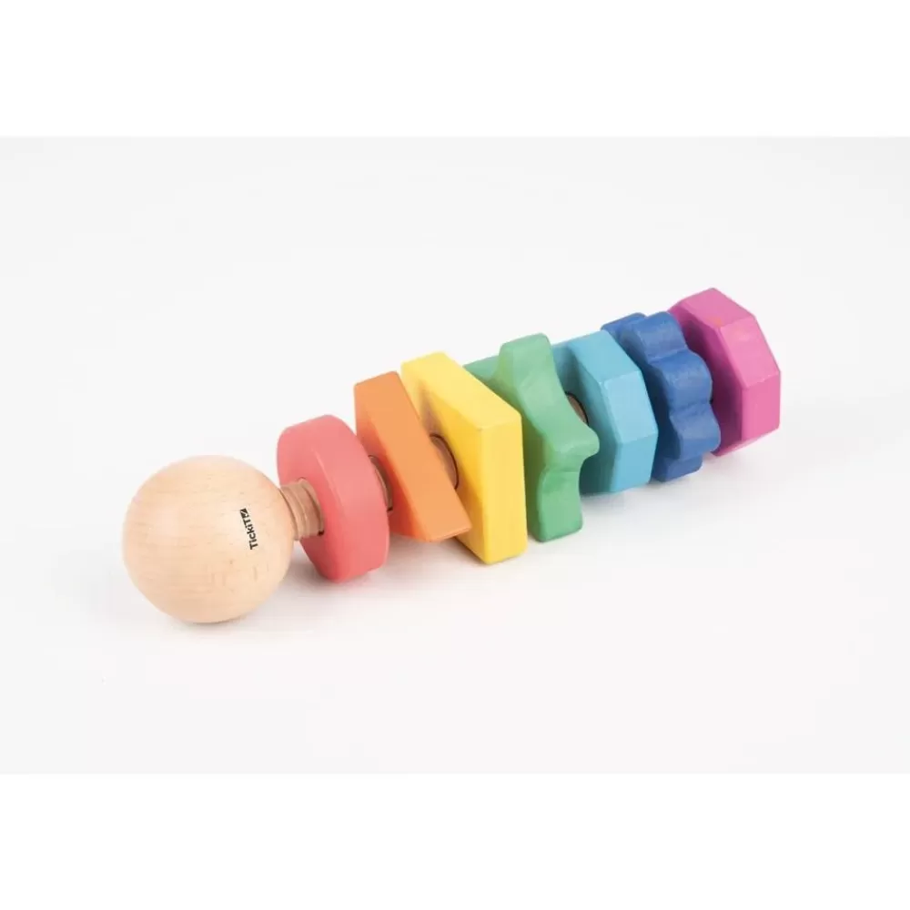 Best Sale Tickit Vite In Legno Gigante Con Bulloni Arcobaleno